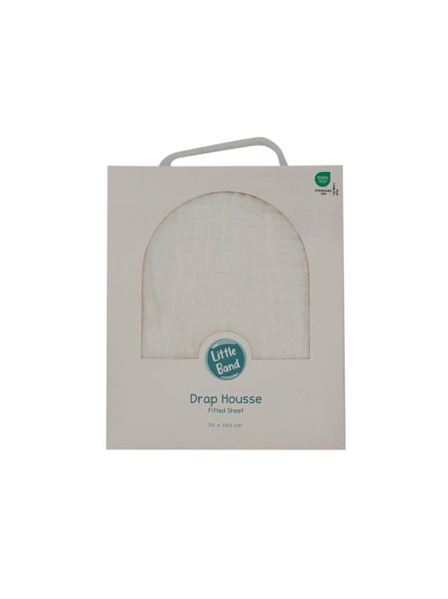 Little Band - Drap housse 70x140 cm Double Gaze de coton - Kiabi