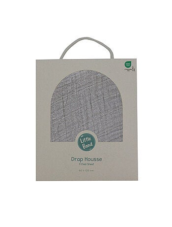 Little Band - Drap housse 70x140 cm Double Gaze de coton