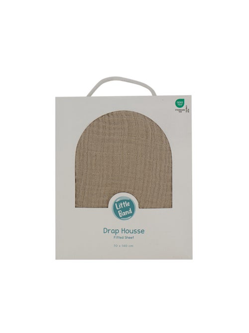 Little Band - Drap housse 70x140 cm Double Gaze de coton - Kiabi