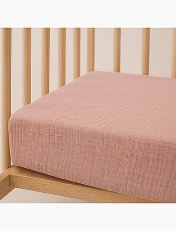 Little Band - Drap housse 70x140 cm Double Gaze de coton