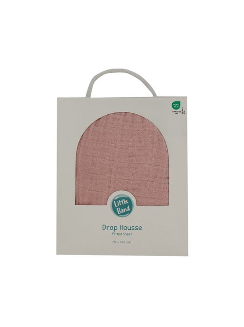 Little Band - Drap housse 70x140 cm Double Gaze de coton - Kiabi