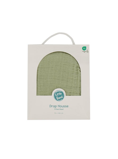 Little Band - Drap housse 70x140 cm Double Gaze de coton - Kiabi