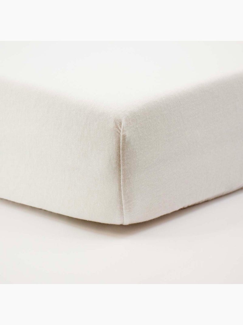 Little Band - Drap housse bébé 60x120 cm  jersey 100% coton Blanc - Kiabi
