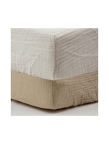 Little Band - Lot de 2 draps-housse 70x140 cm en Gaze de coton