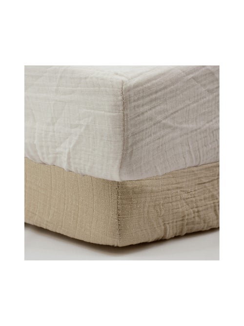 Little Band - Lot de 2 draps-housse 70x140 cm en Gaze de coton - Kiabi