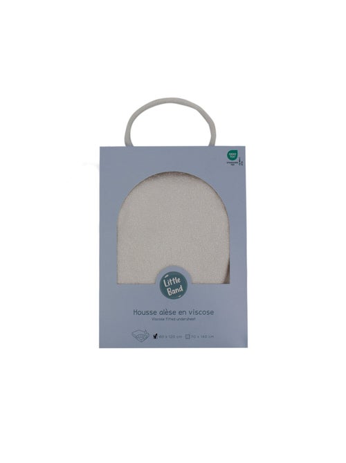 Little Band - Protection matelas bébé 70x140 cm en Viscose Bambou Blanc - Kiabi