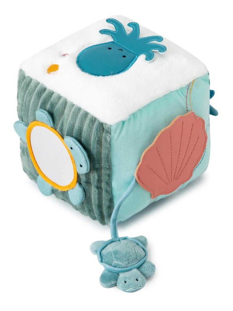 Little Big Friends - Cube d'activités en tissu Océan Bleu - Kiabi