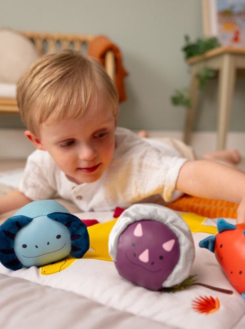 Little Big Friends - Set de 4 balles doudous Les Dooballs Les Amis Dinos - Kiabi