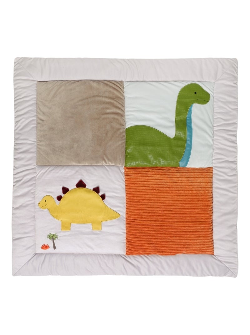 Little Big Friends - Tapis de parc réversible Les Amis Dinos Beige - Kiabi