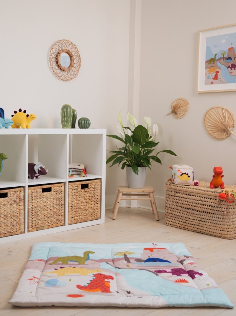 Little Big Friends - Tapis de parc réversible Les Amis Dinos Beige - Kiabi