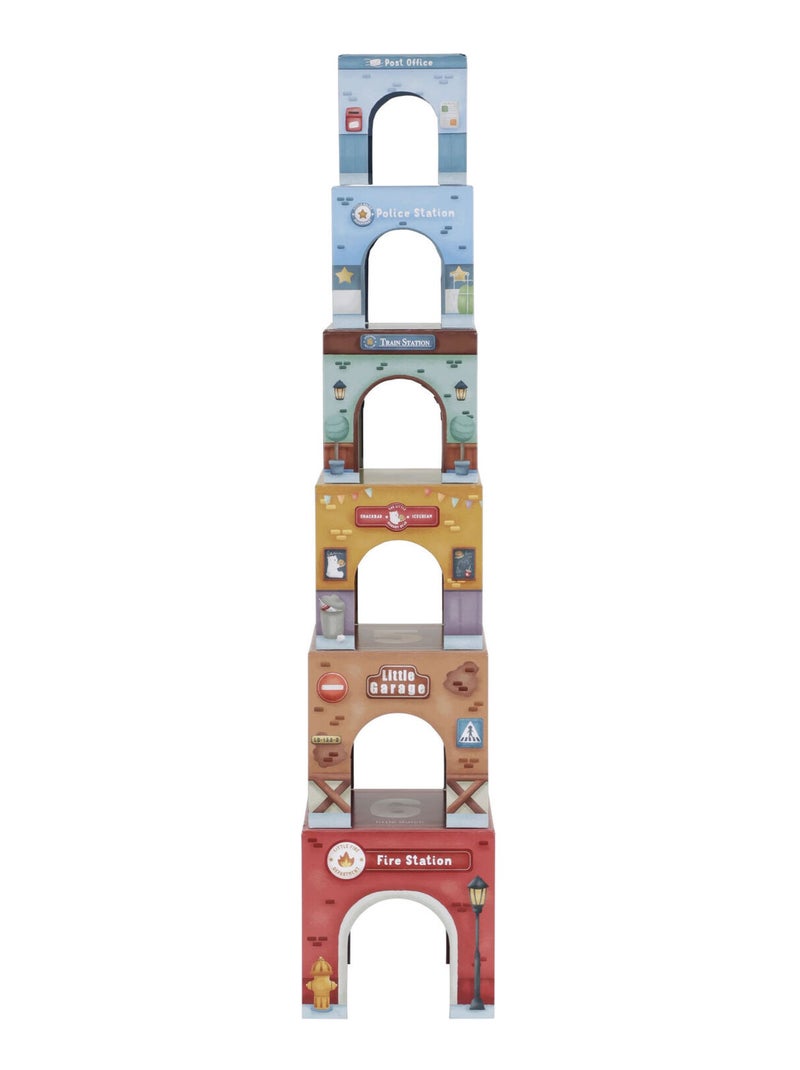 Little Dutch - Blocs à empiler avec voitures Multicolore - Kiabi
