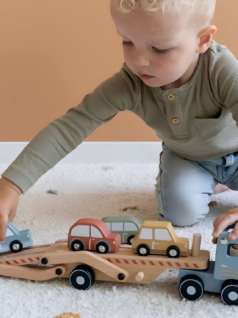 Little Dutch - Camion porte-voiture Multicolore - Kiabi