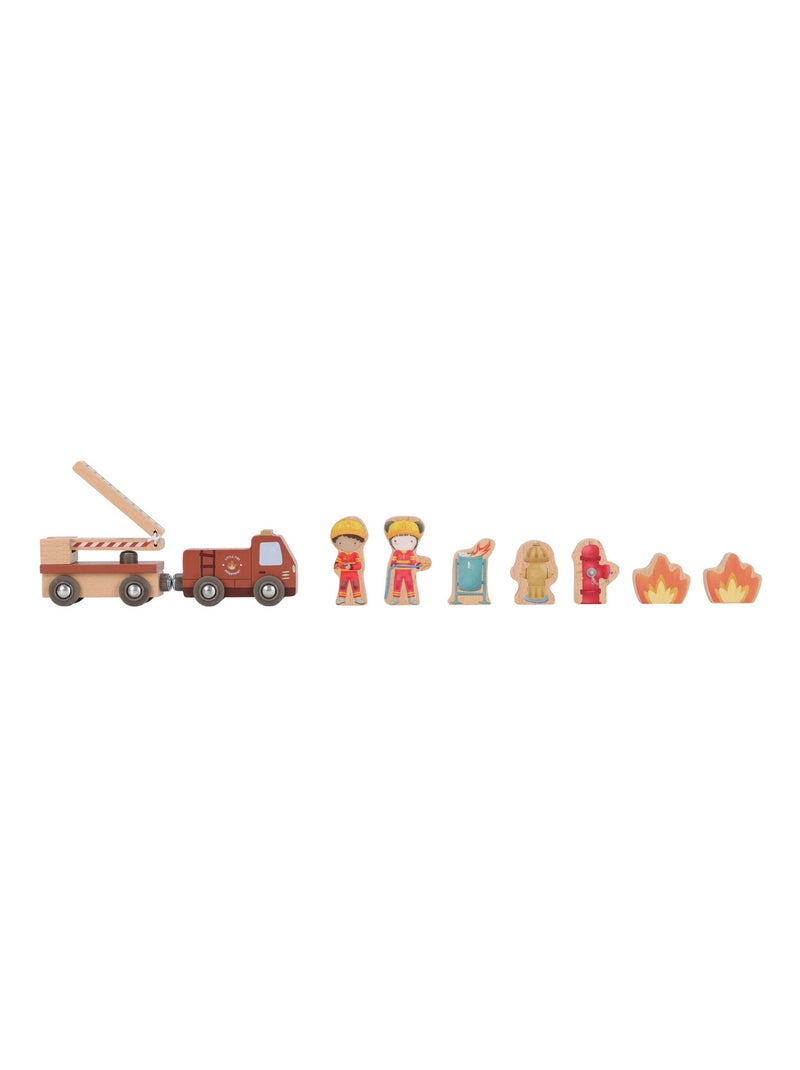 Little Dutch - Caserne de pompiers Marron - Kiabi