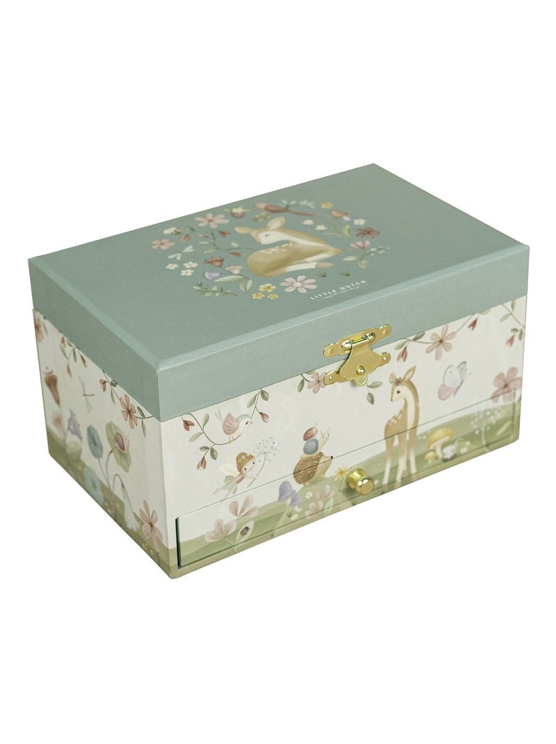 Little Dutch - Grande boîte à bijoux musicale Vert - Kiabi