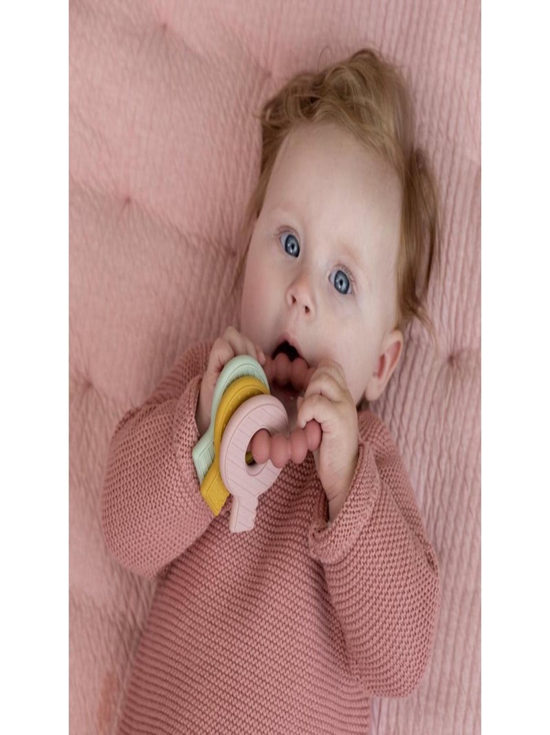 Little Dutch - Hochet de dentition trousseau de clefs Rose - Kiabi