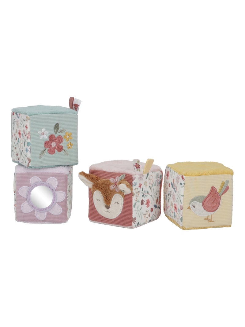 Little Dutch - Lot de 4 cubes doux Rose - Kiabi
