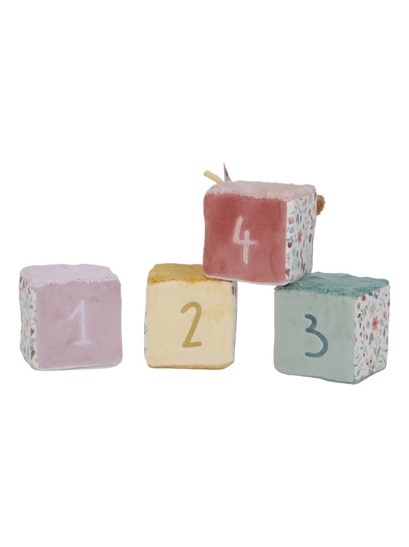 Little Dutch - Lot de 4 cubes doux Rose - Kiabi