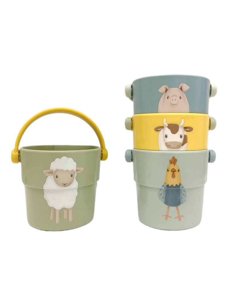 Little Dutch - Lot de 4 gobelets de bain Multicolore - Kiabi