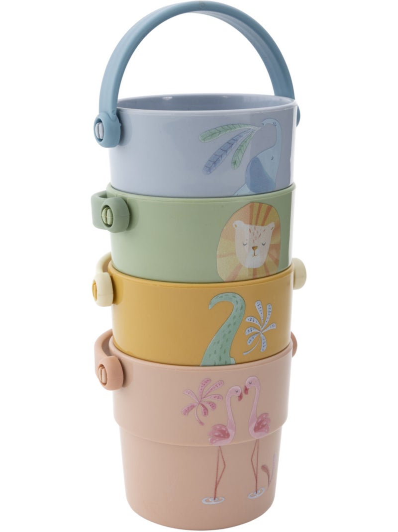 Little Dutch - Lot de 4 gobelets de bain Multicolore - Kiabi