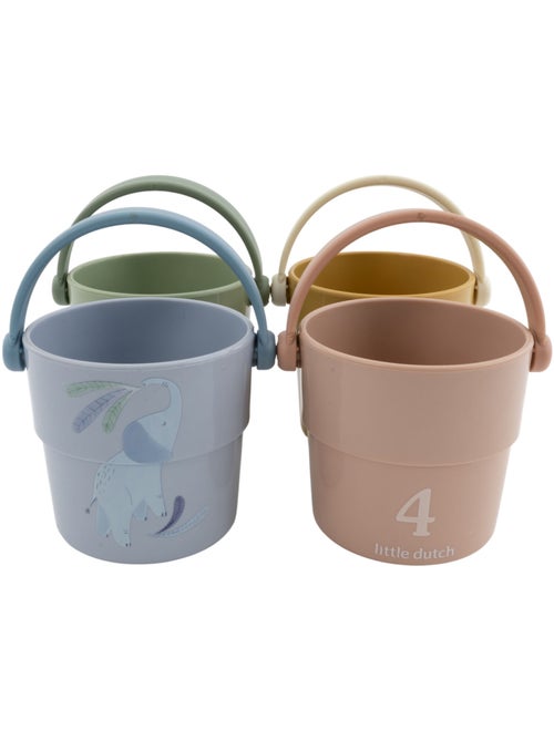 Little Dutch - Lot de 4 gobelets de bain - Kiabi