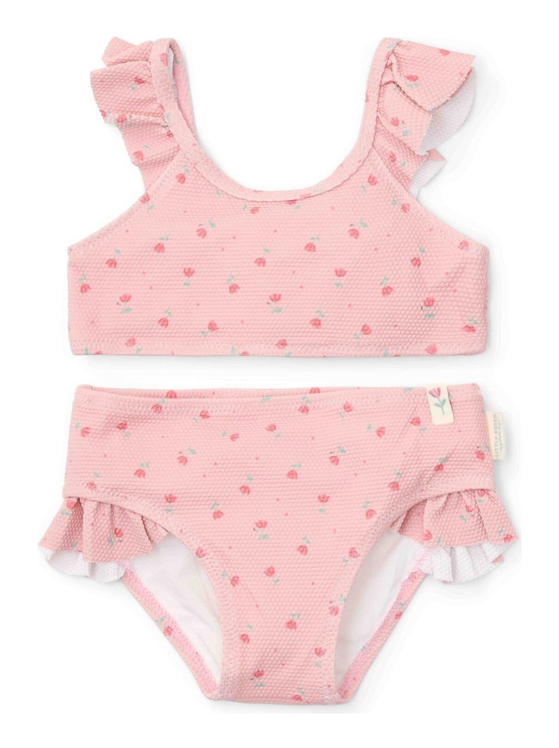 Little Dutch - Maillot de bain 2 pièces à volants Rose - Kiabi