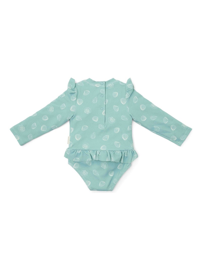 Little Dutch - Maillot de bain manches longues 1 pièce Vert - Kiabi