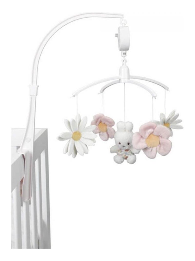 Little Dutch - Mobile musical lapin Miffy Vintage Flowers Rose - Kiabi