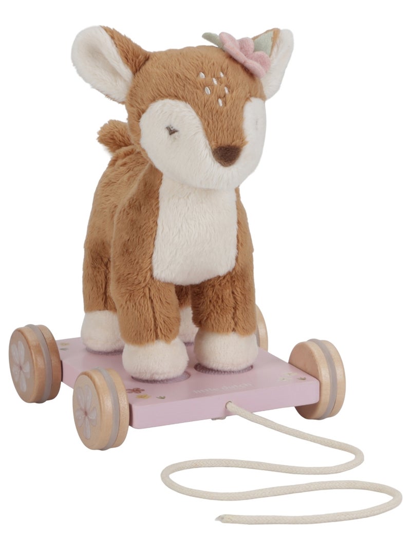 Little Dutch - Peluche à tirer faon Rose - Kiabi