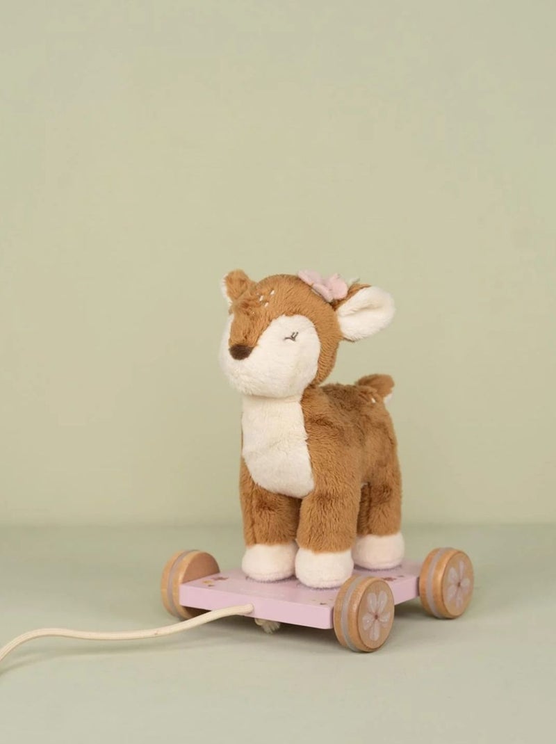 Little Dutch - Peluche à tirer faon Rose - Kiabi