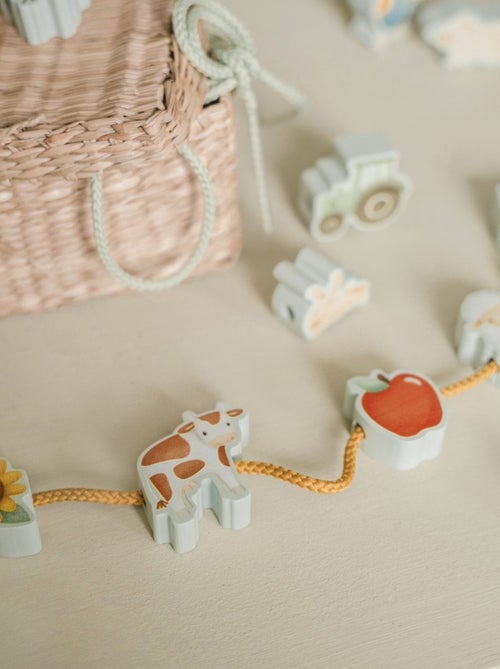 Little Dutch - Perles en bois à lacer - Kiabi