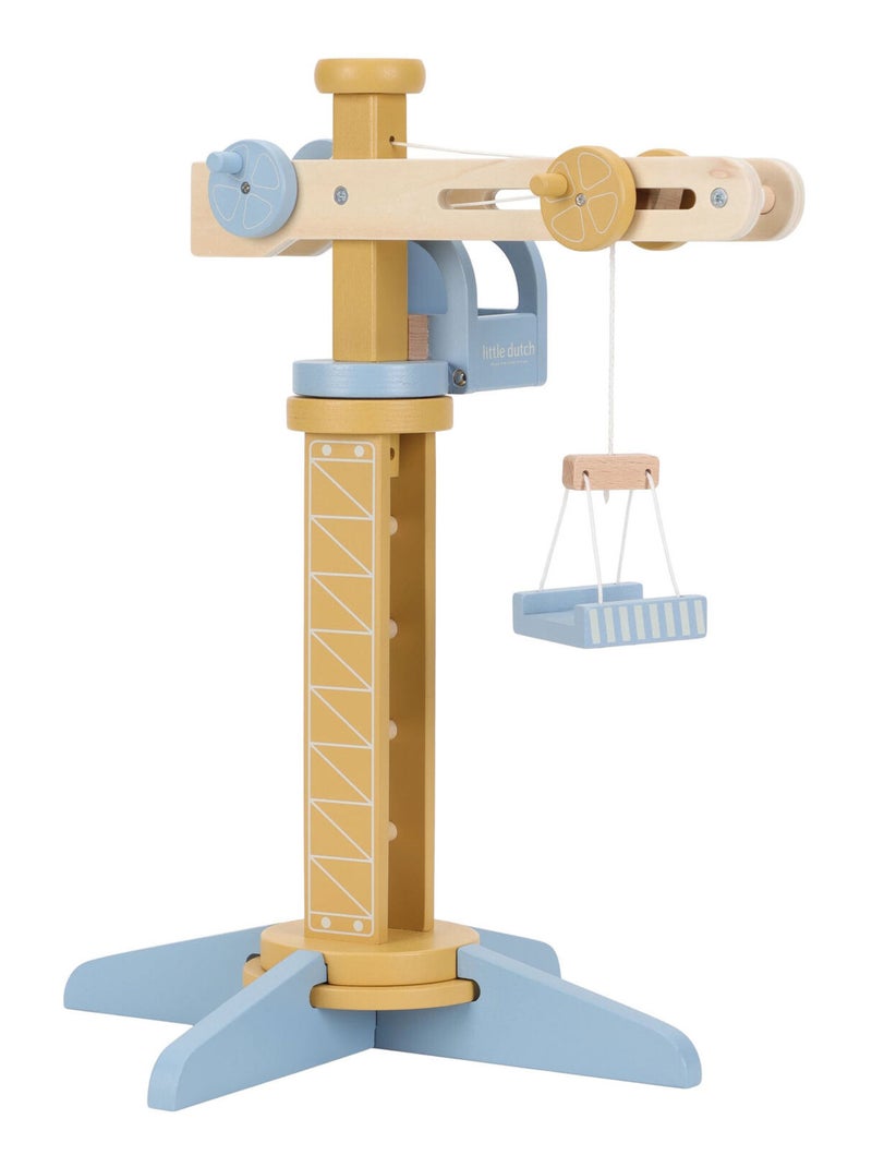 Little Dutch - Set grue et chantier de construction Jaune - Kiabi