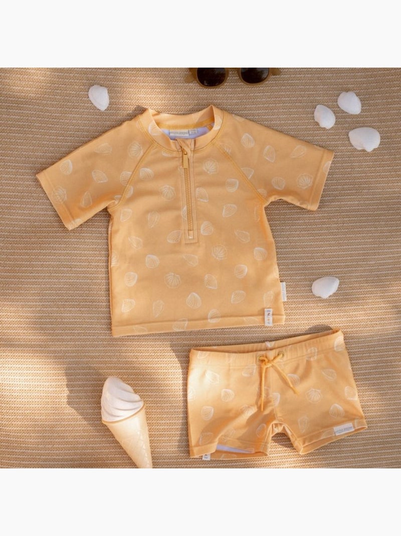 Little Dutch - T-shirt de bain anti-UV manches courtes Jaune - Kiabi