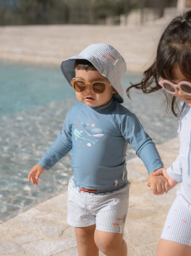 Little Dutch - T-shirt de bain anti-UV manches longues Bleu - Kiabi