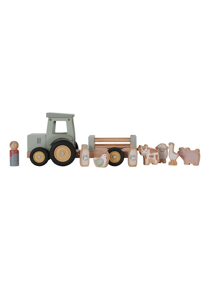 Little Dutch - Tracteur avec remorque Multicolore - Kiabi