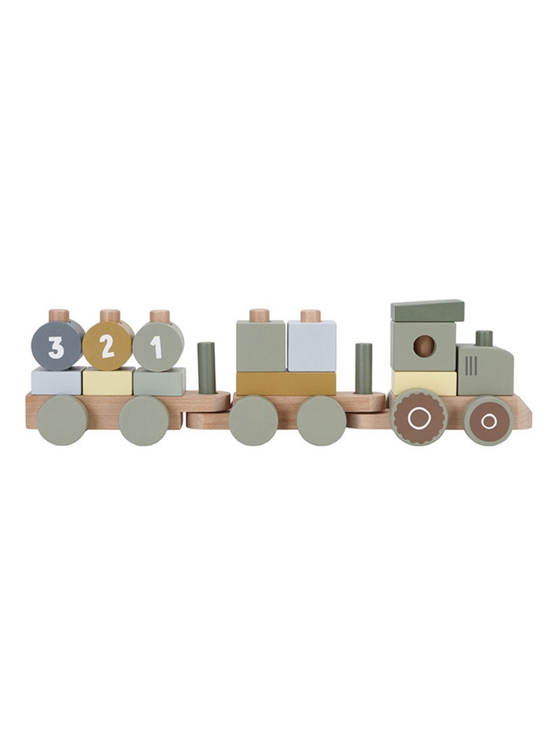 Little Dutch - Train à blocs Vert - Kiabi