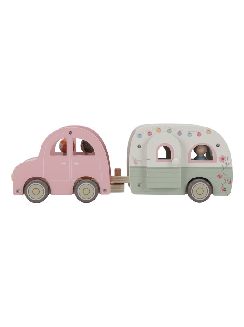 Little Dutch - Voiture avec caravane Rose - Kiabi