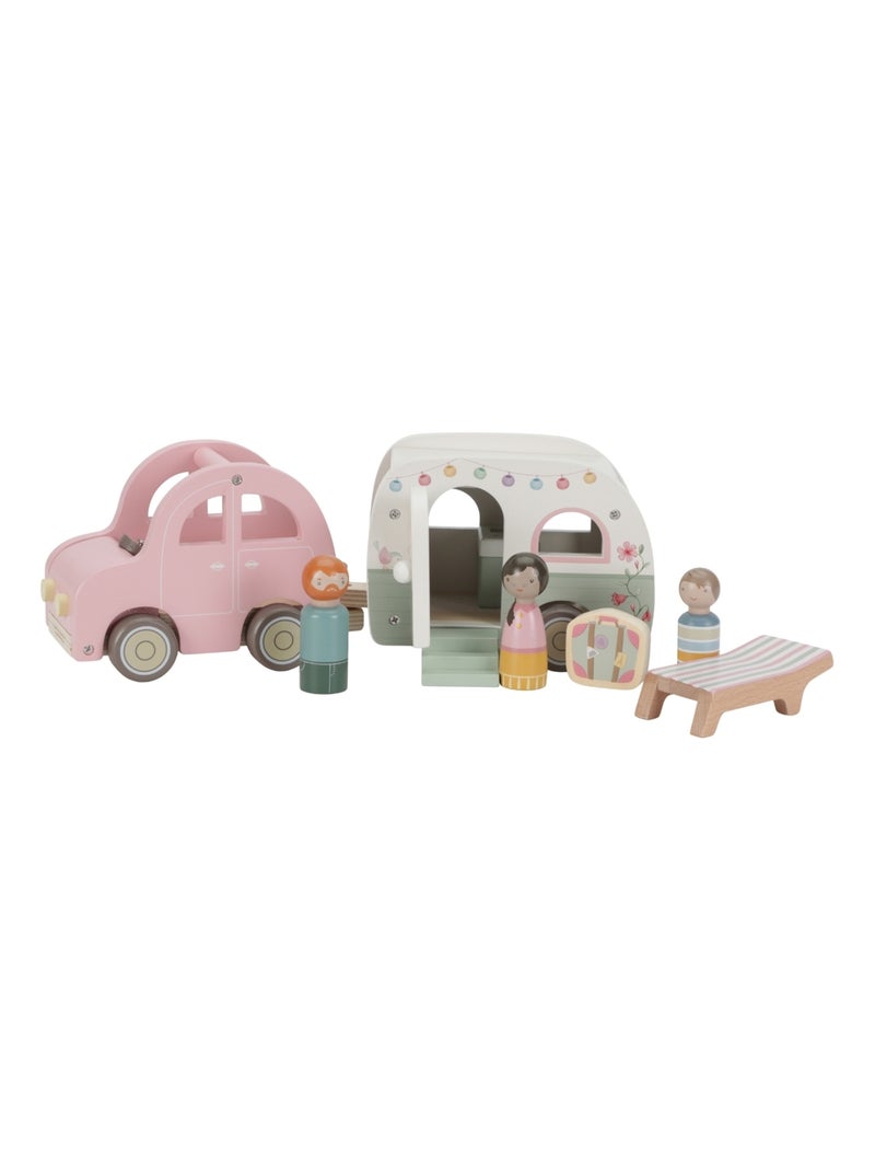 Little Dutch - Voiture avec caravane Rose - Kiabi