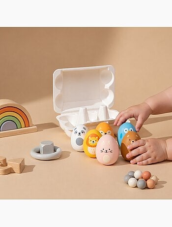 Little L - Boîte d'œufs hochets