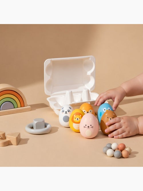 Little L - Boîte d'œufs hochets - Kiabi Little L - Boîte d'œufs hochets - Kiabi