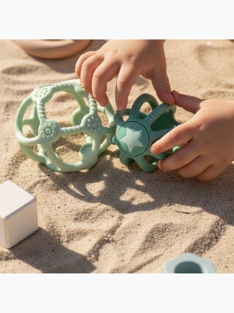 Little L - Lot de 2 balles sensorielles Vert - Kiabi