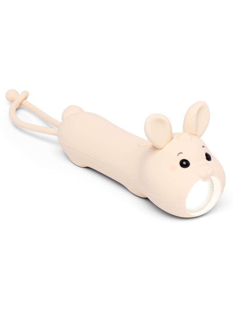 Little L | Lampe torche animaux en silicone pour enfants Beige - Kiabi