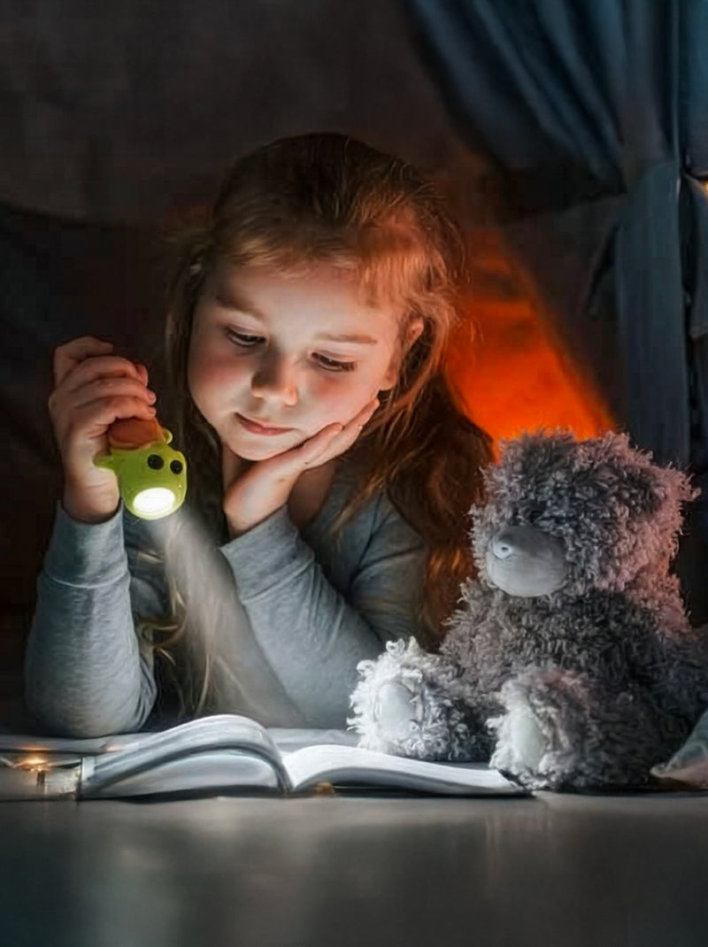 Little L | Lampe torche animaux en silicone pour enfants Marron chocolat - Kiabi