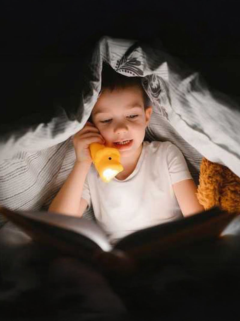 Little L | Lampe torche animaux en silicone pour enfants Orange - Kiabi