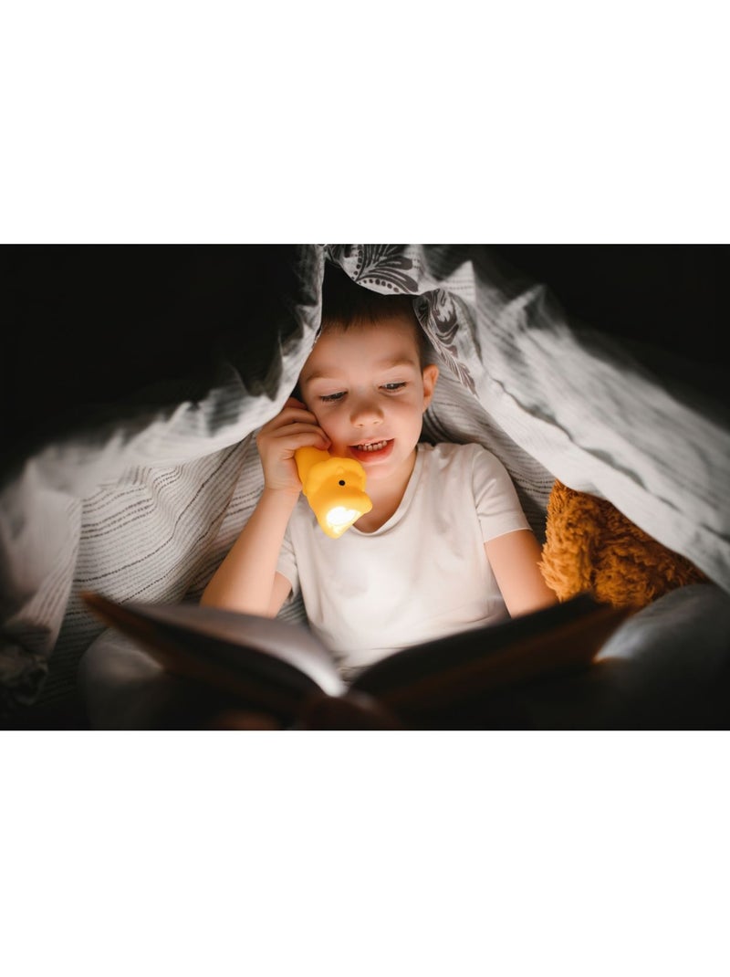 Little L | Lampe torche animaux en silicone pour enfants Orange - Kiabi