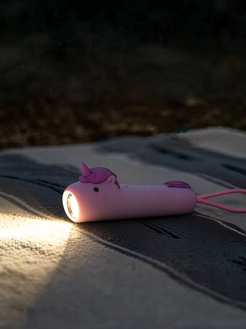 Little L | Lampe torche animaux en silicone pour enfants Rose - Kiabi