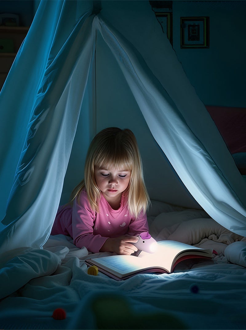 Little L | Lampe torche animaux en silicone pour enfants Rose - Kiabi