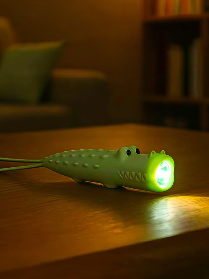 Little L | Lampe torche animaux en silicone pour enfants Vert - Kiabi
