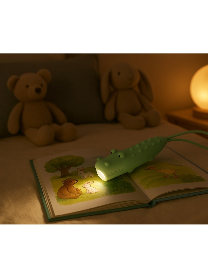 Little L | Lampe torche animaux en silicone pour enfants Vert - Kiabi