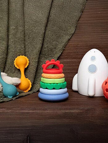 Little L | Projecteur lumineux tactile en silicone Fusée