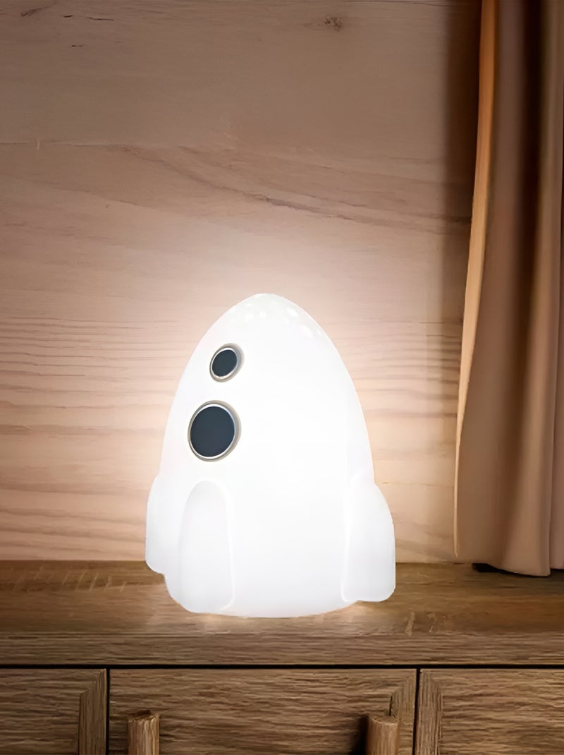 Little L | Projecteur lumineux tactile en silicone Fusée Blanc - Kiabi